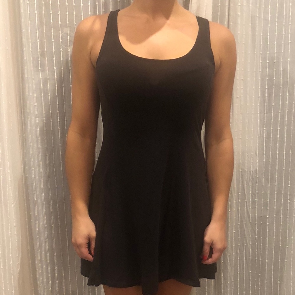 H&M dark gray sun dress